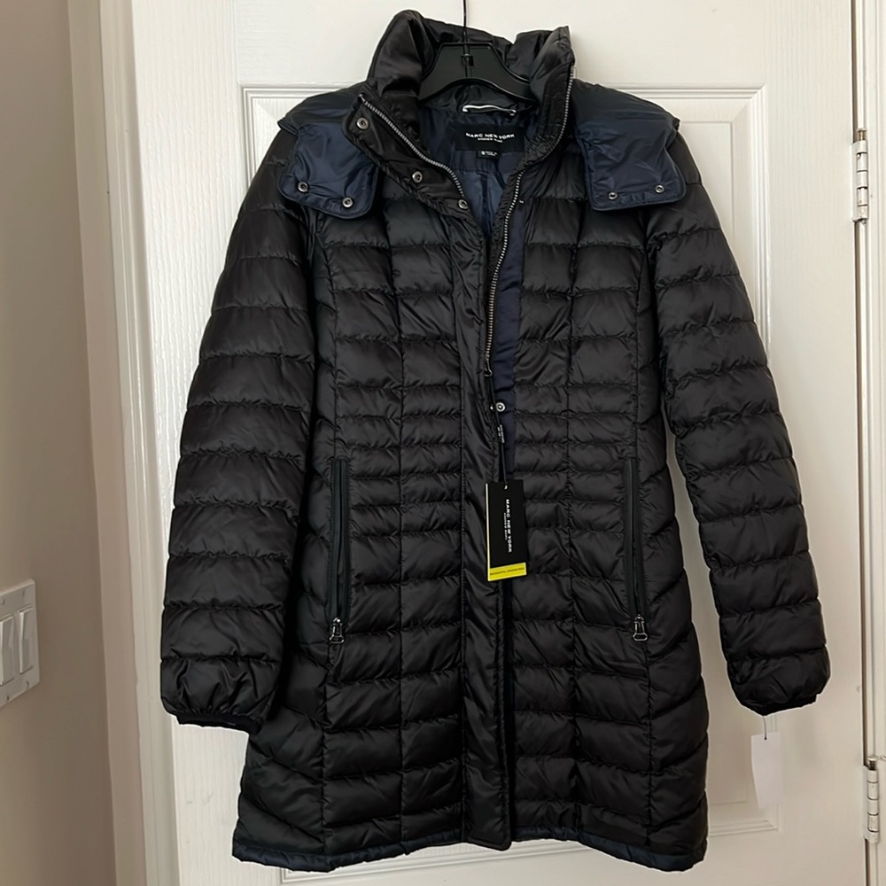 NWT Marc New York Packable Puffer with hood sz S